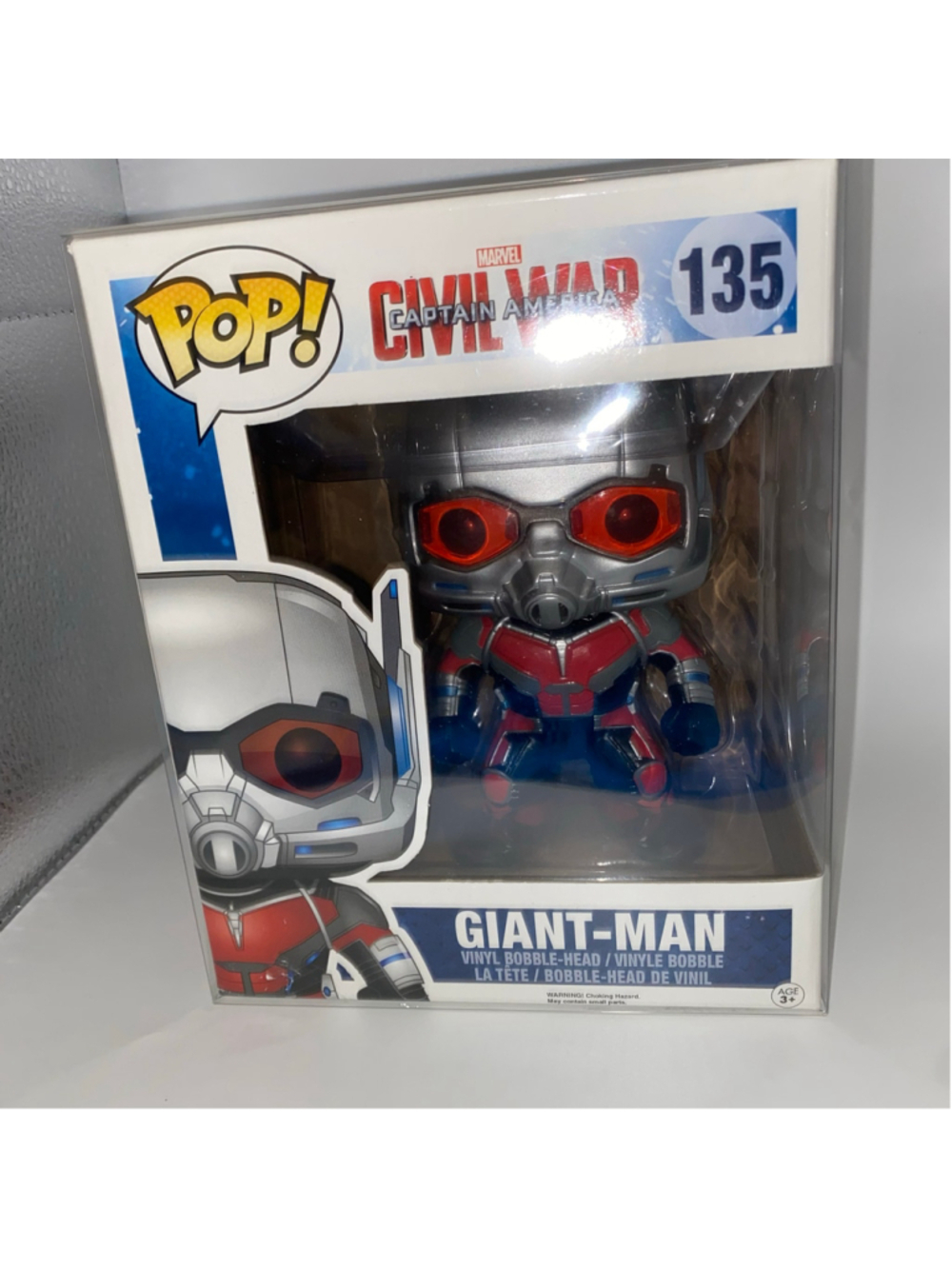 Funko Pop Marvel Captain America Civil War Giant-Man Figure Red Silver 135 New